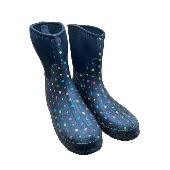 Women's Western Chief Rain Boots. Size 9, Ditzy Dots Design. - Picture 1 of 4